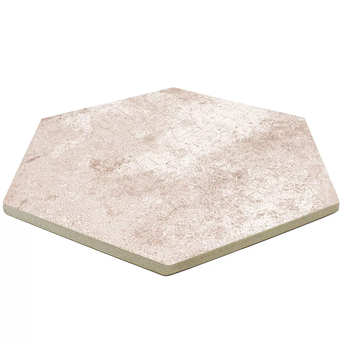 Porcelán Kőedény Csempék Honiara Hatszög Alapcserép Taupe 22,5x25,9cm