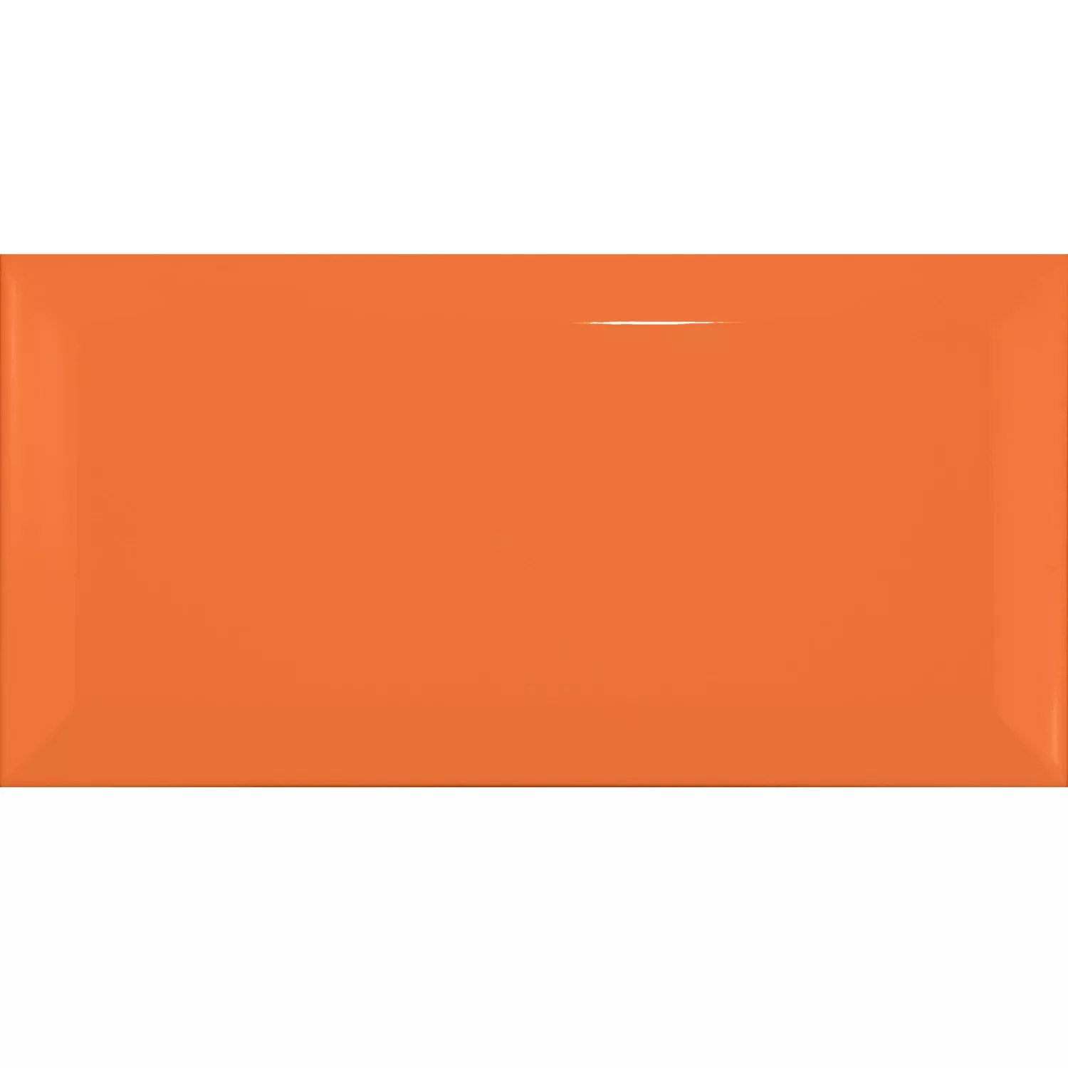 Metró csempe Narancssárga Csillogó 7,5x15 cm Fazetta Pitcox Naranja