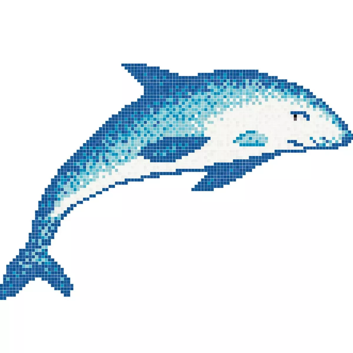 Glas Pool Schwimmbad Mosaik Trend-Vi Aquatica Edgar Delphin