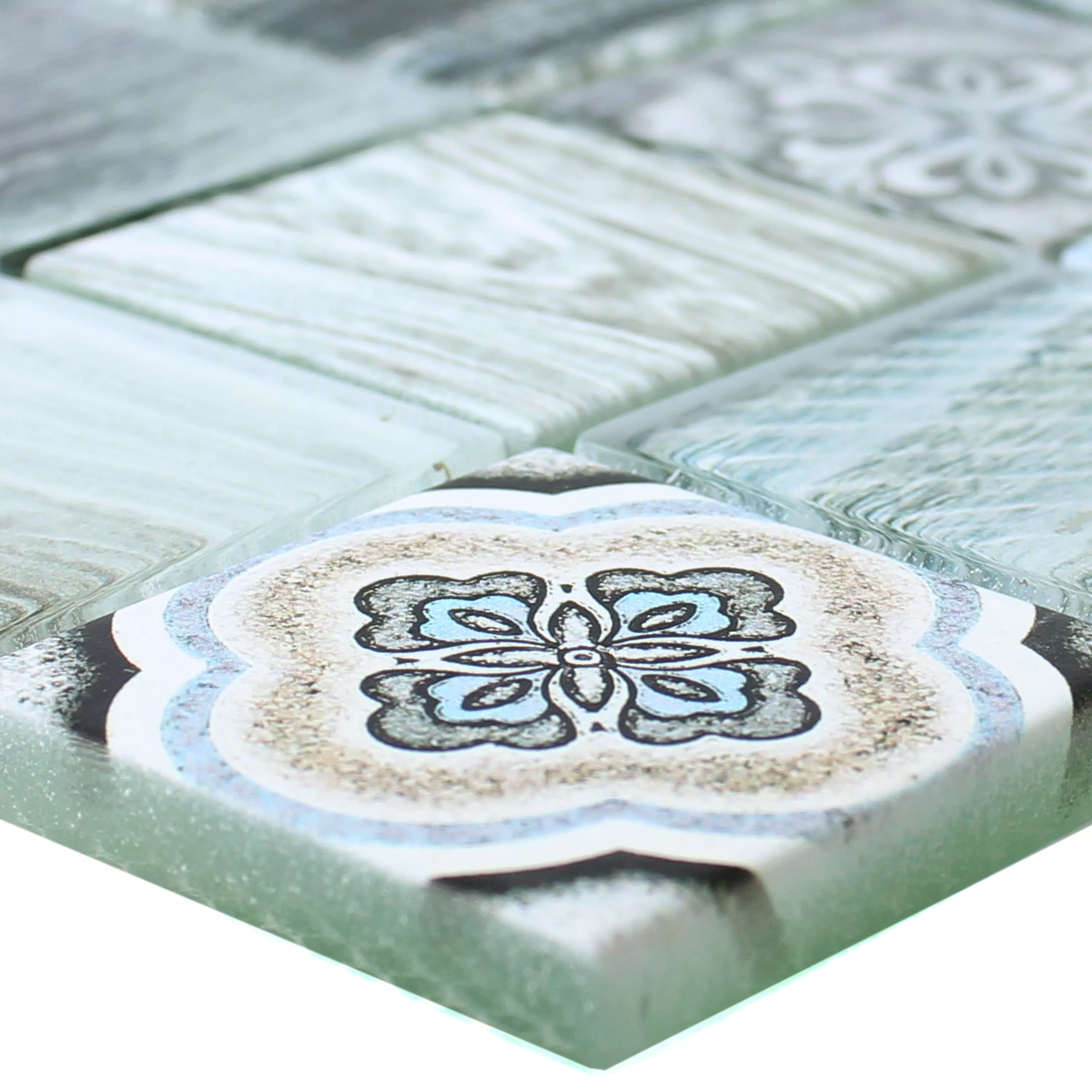 Üvegmozaik Csempék Fa Megjelenés Makarska Világoskék Üvegmozaik Csempék Fa Megjelenés Makarska Világoskék