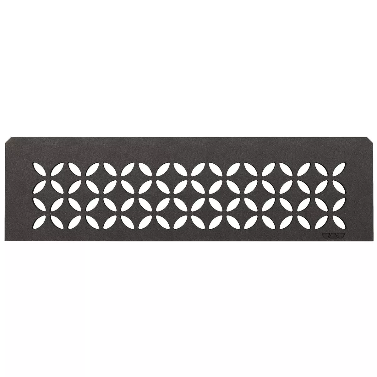 Schlüter téglalap alakú fali polc 30x8,7 cm virágmintás antracit