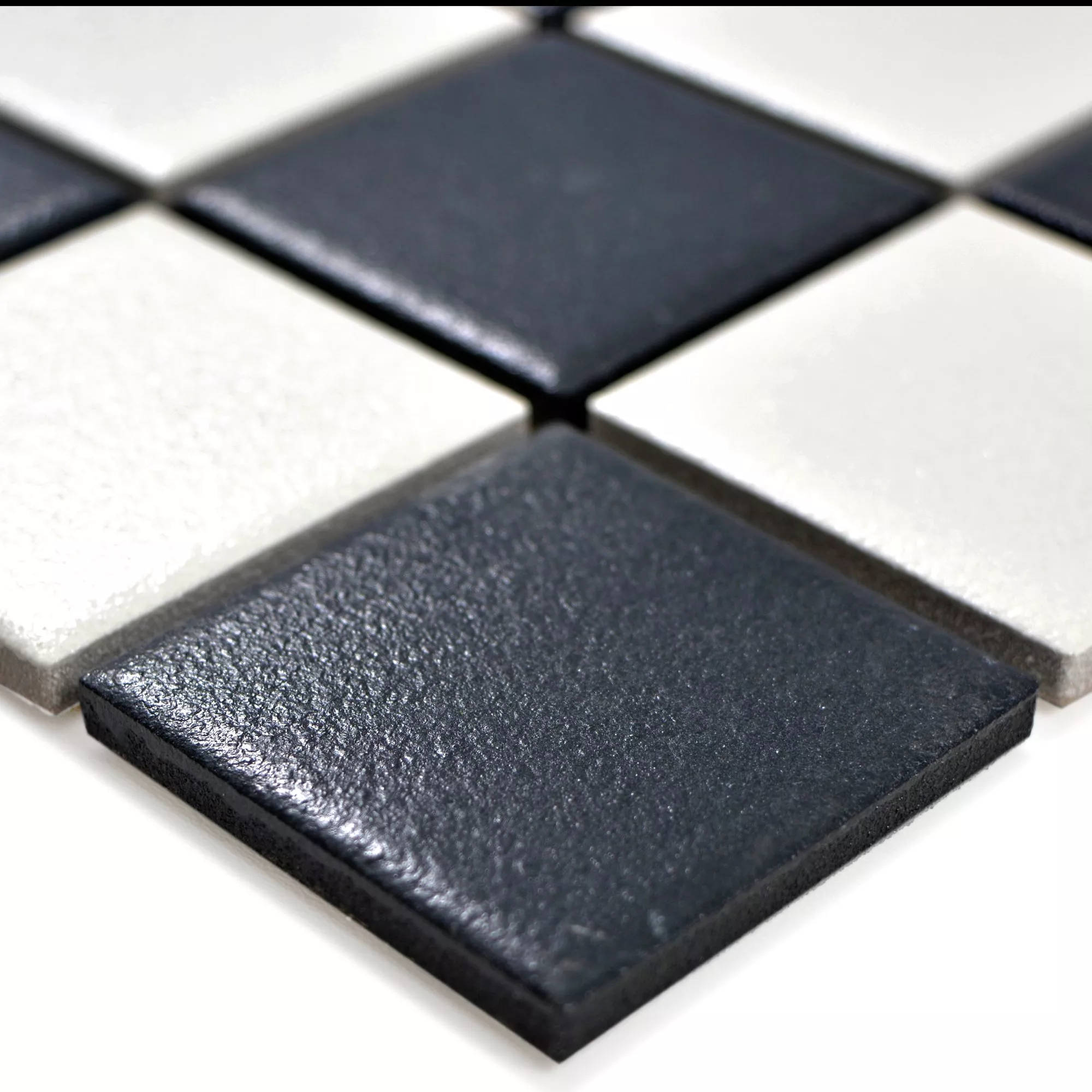 Fazekasság Mozaik Csempe Heinmot Fekete Fehér R10 Q48