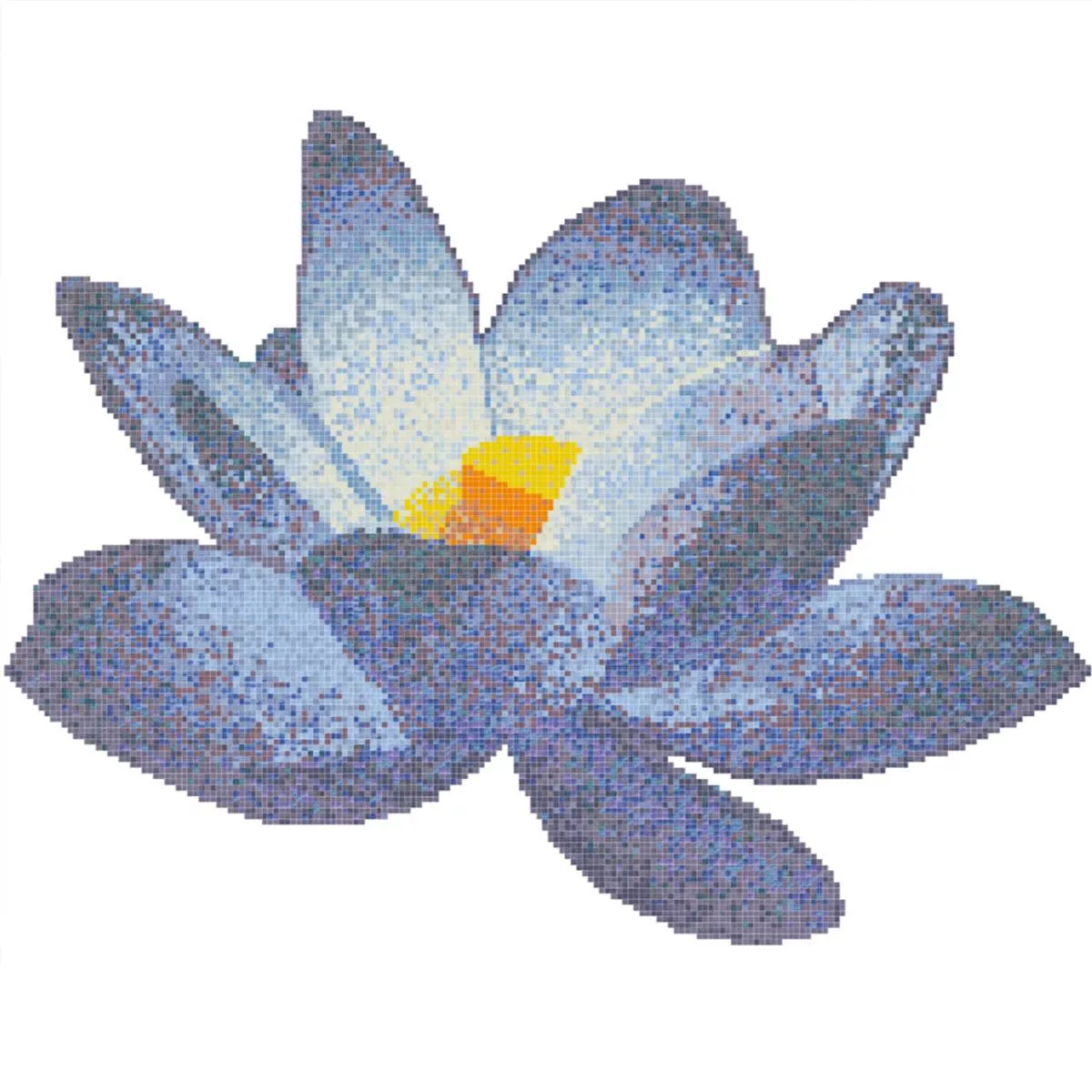 Glas Pool Schwimmbad Mosaikfliesen Trend-Vi Aquatica Fiore Di Loto