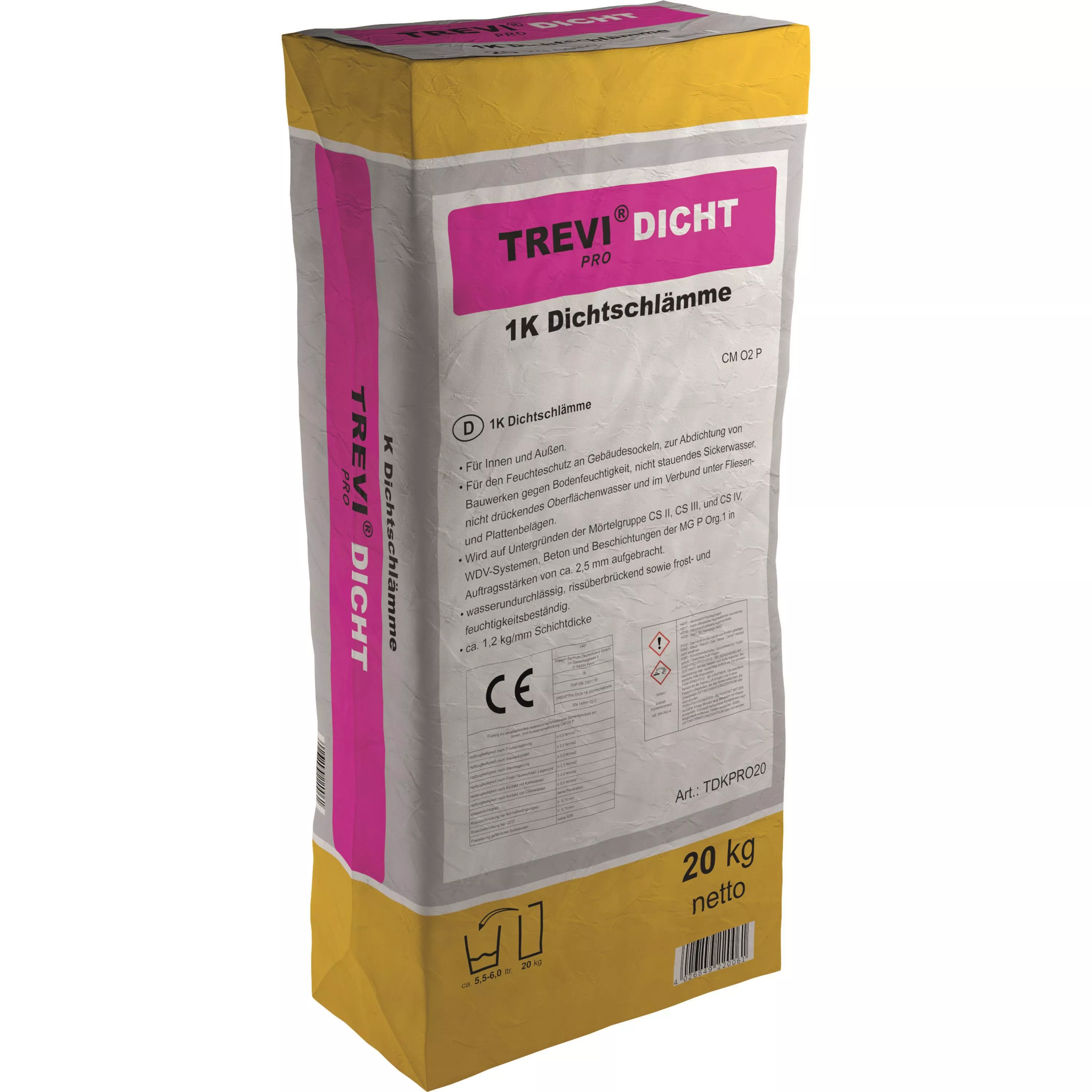 Trevi Pro Dicht 1K tömítőiszap szürke (20KG)