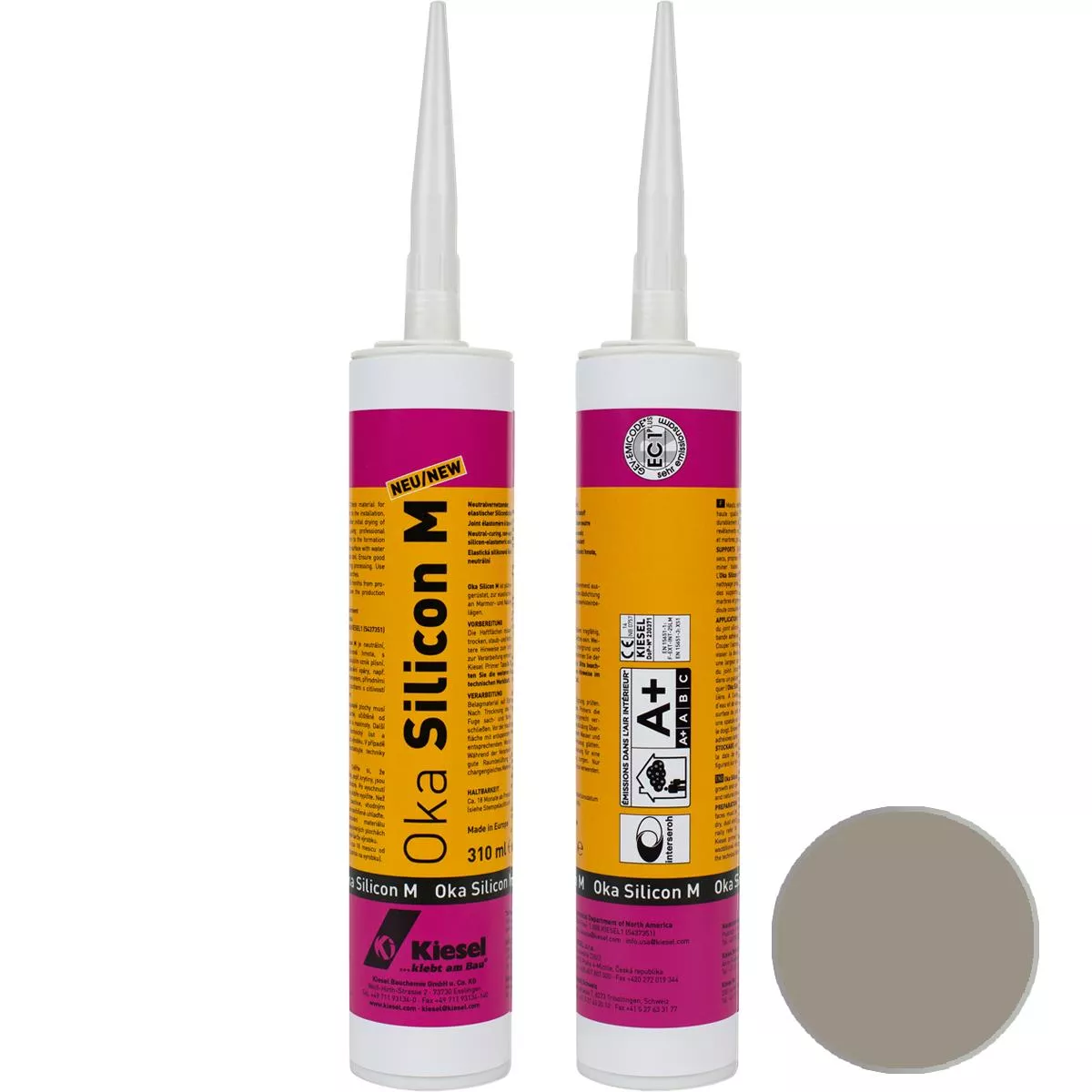 Természetes kő szilikon hézagkavics OKA SILICON M kőszürke 310 ml Természetes kő szilikon hézagkavics OKA SILICON M kőszürke 310 ml