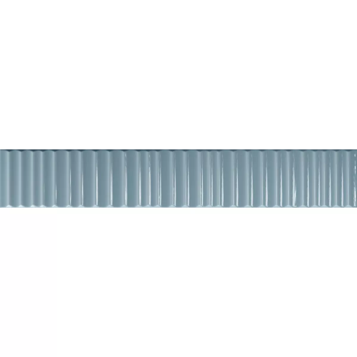 Fali Csempe Avila Relief Kék Csillogó 5x30cm Fali Csempe Avila Relief Kék Csillogó 5x30cm