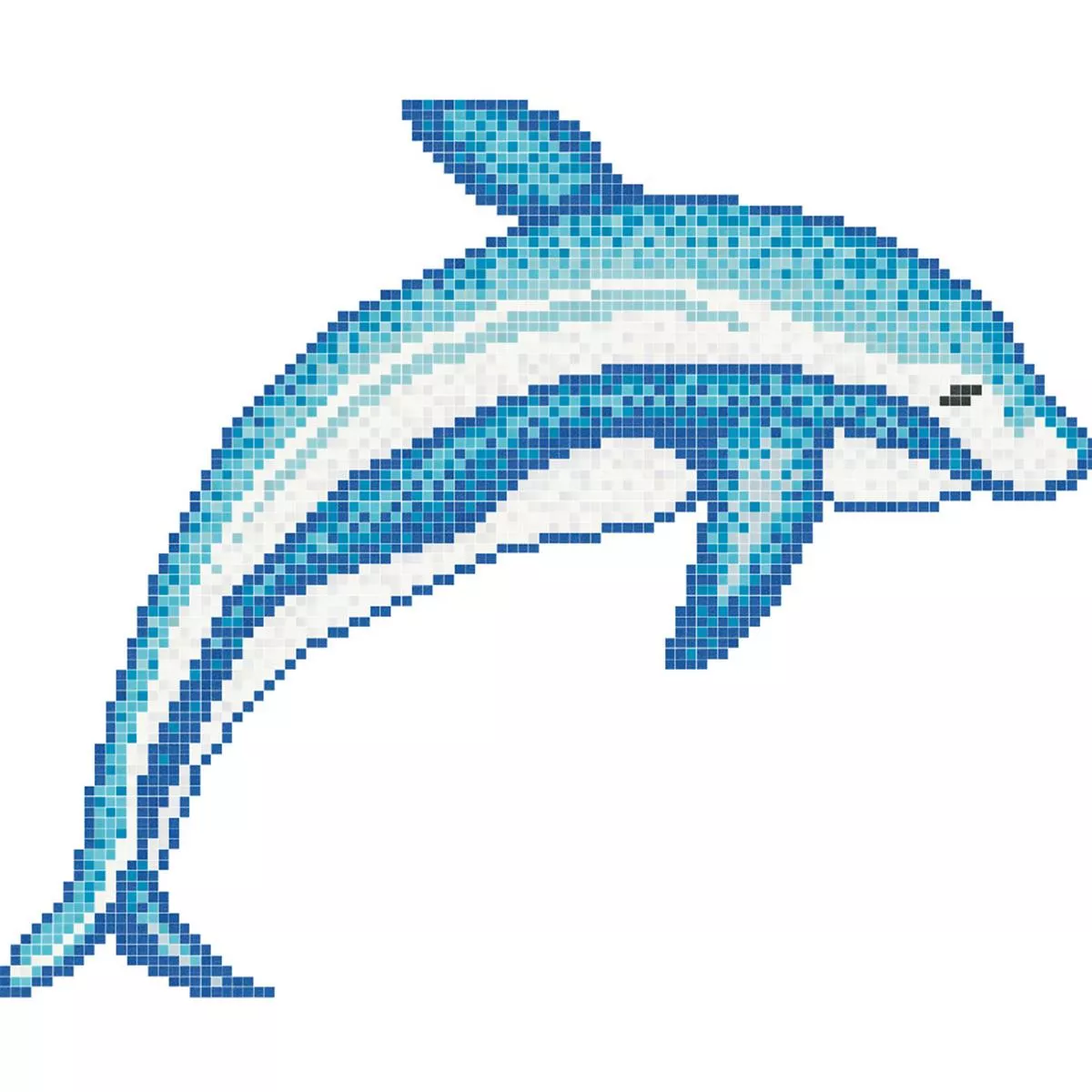 Glas Pool Schwimmbad Mosaik Trend-Vi Aquatica Bryan Delphin
