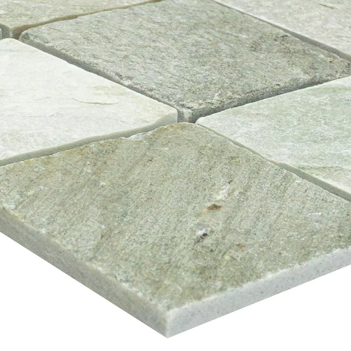 Mozaik Csempe Kvarcit Bézs Szürke 100x100mm