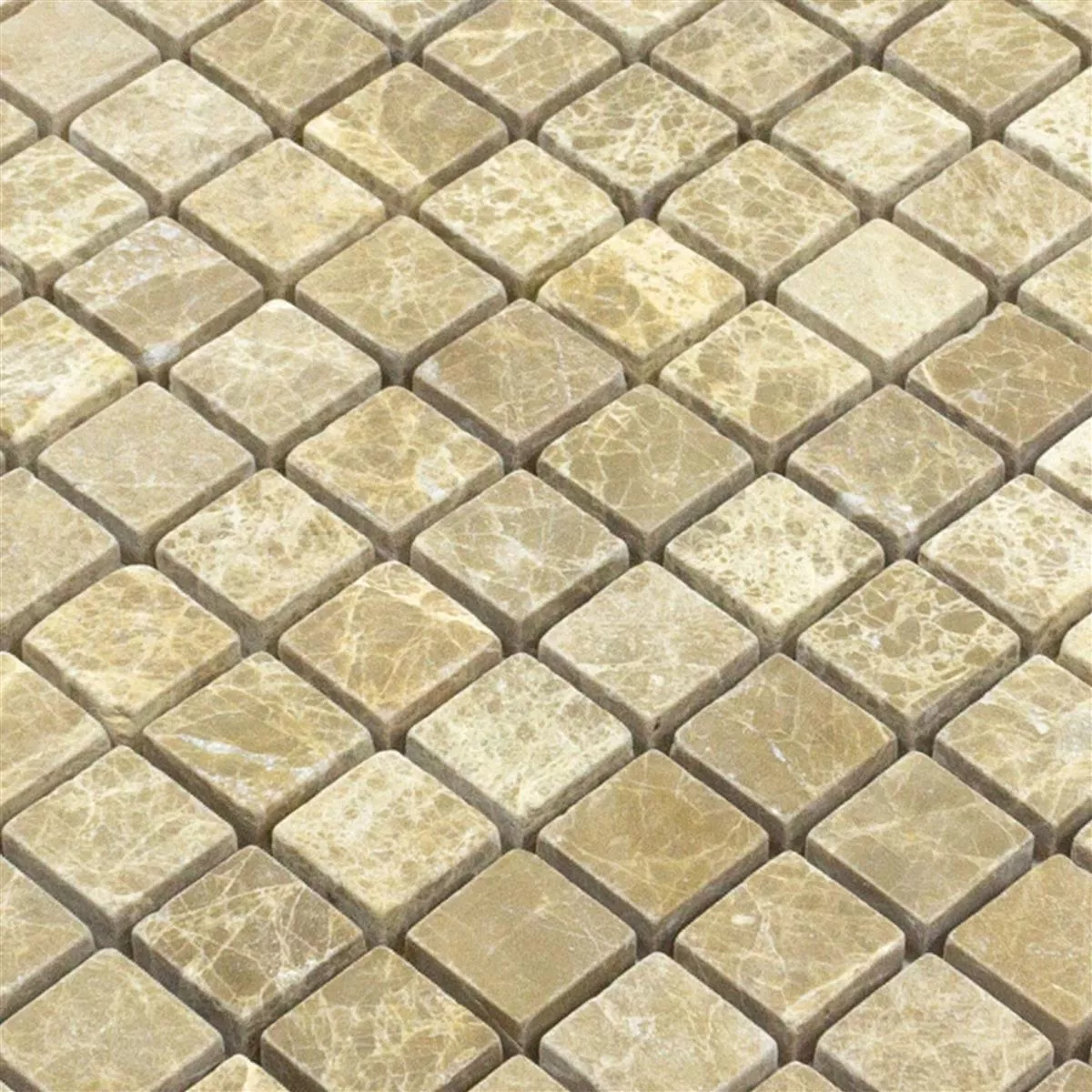 Üveggolyó Természetes Kő Mozaik Csempék Menia Bézs
