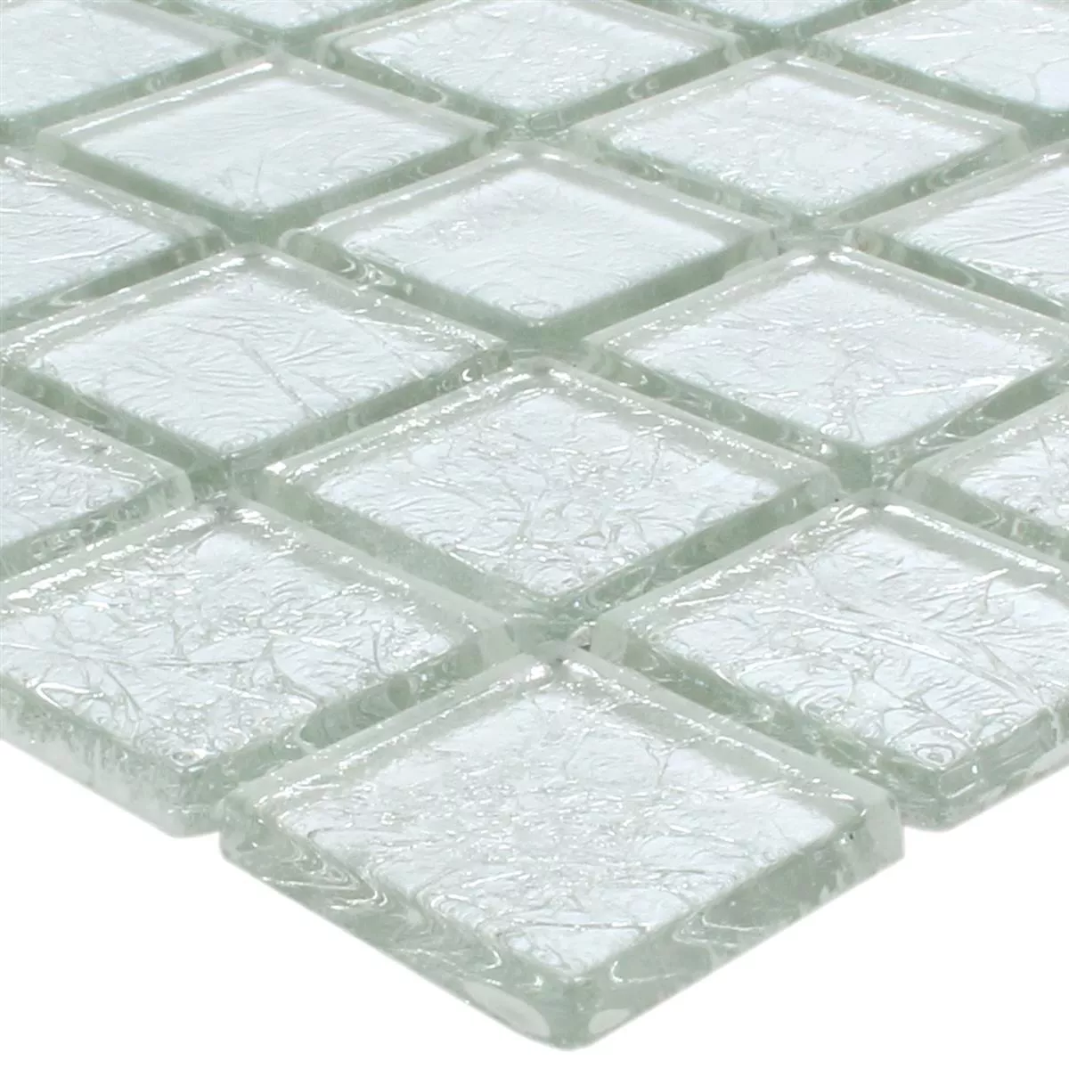Mozaik Csempe Üveg Lucca Ezüst 23x23x4mm Mozaik Csempe Üveg Lucca Ezüst 23x23x4mm