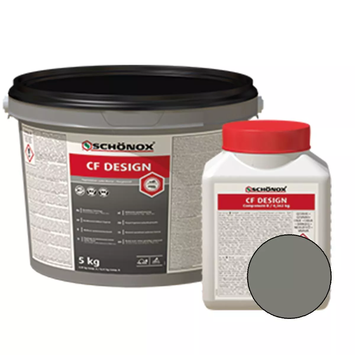 Fuga Schönox CF Design Epoxy Resin Colorfuge Grey 5 kg