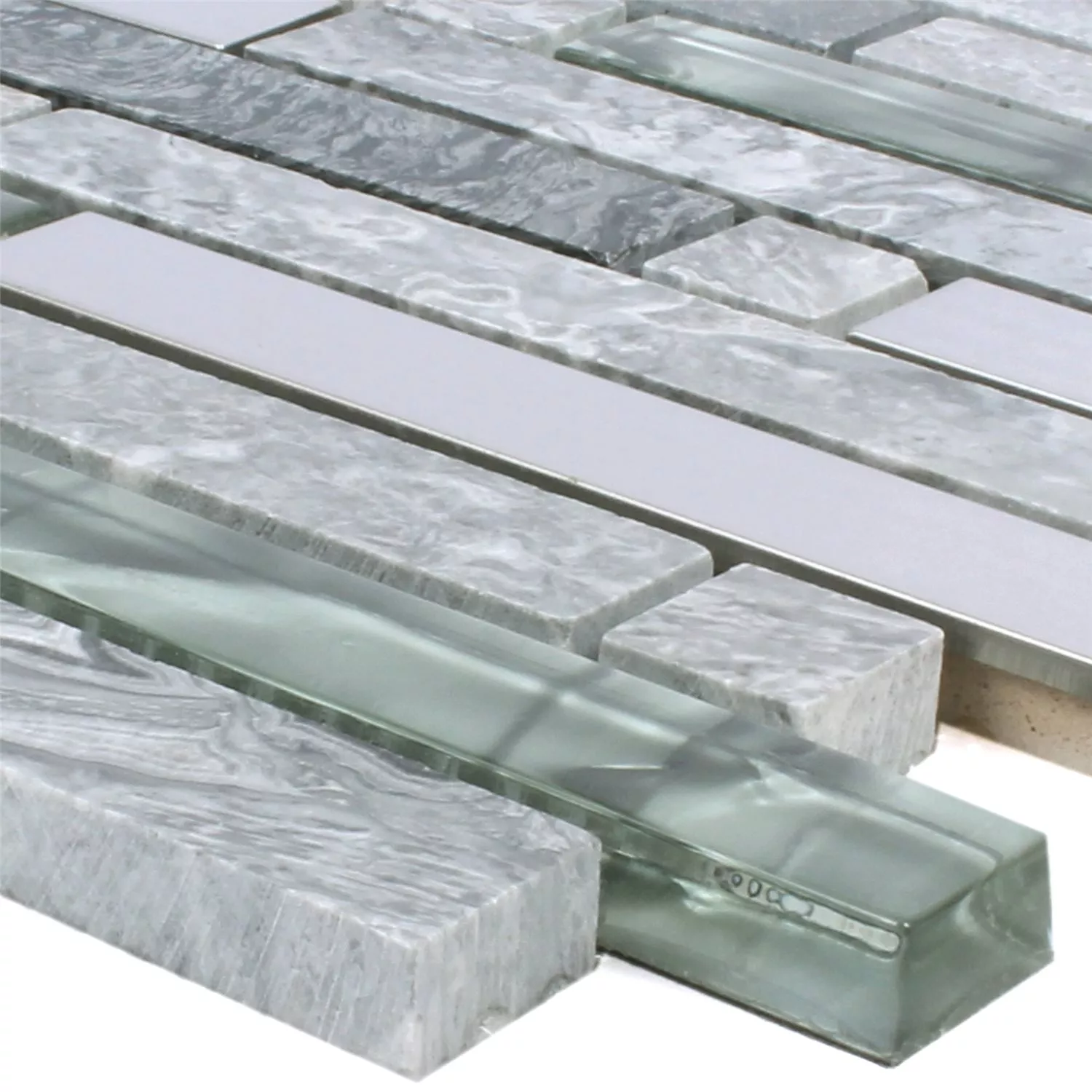 Mozaik Csempe Yokohama Szürke