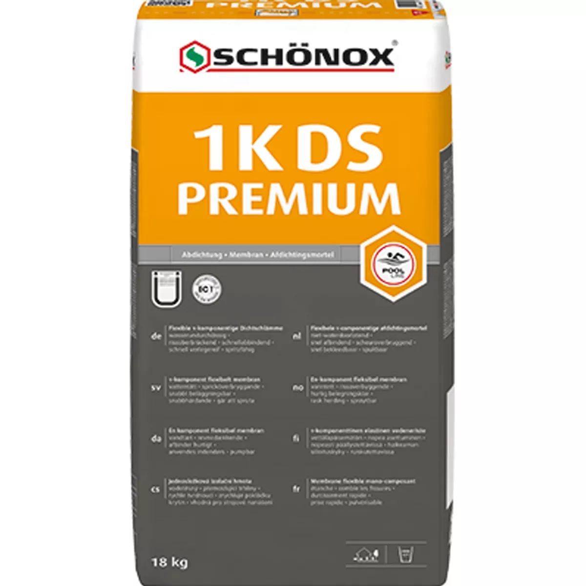 Schönox 1K-DS PREMIUM - tömítőzagy / tömítés (18kg)