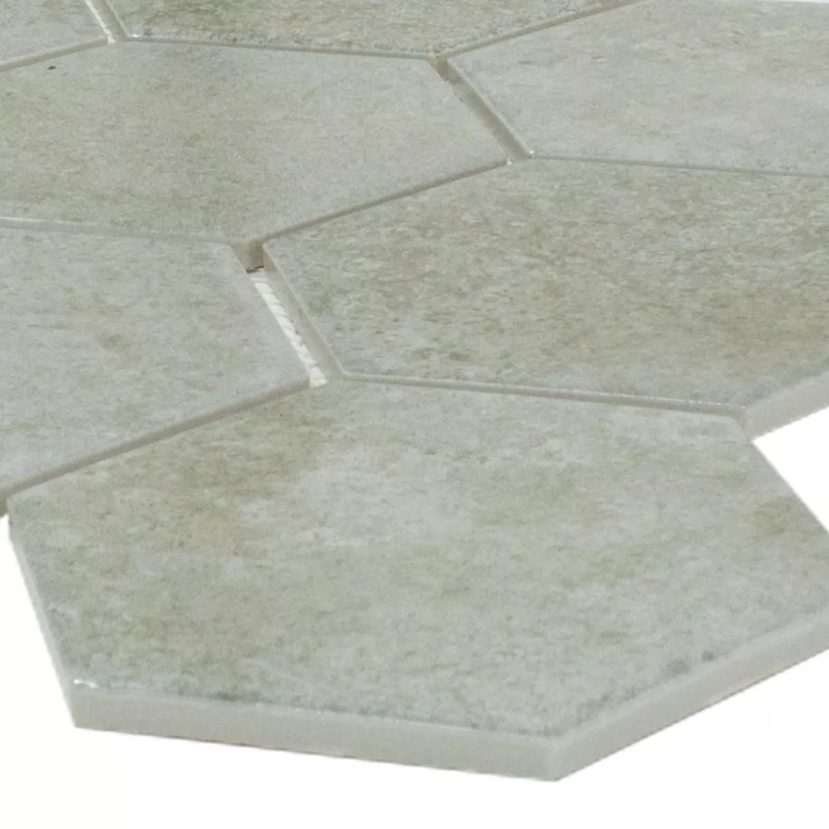 Natrustein Mosaifkliese Hanoi Hexagon Beige