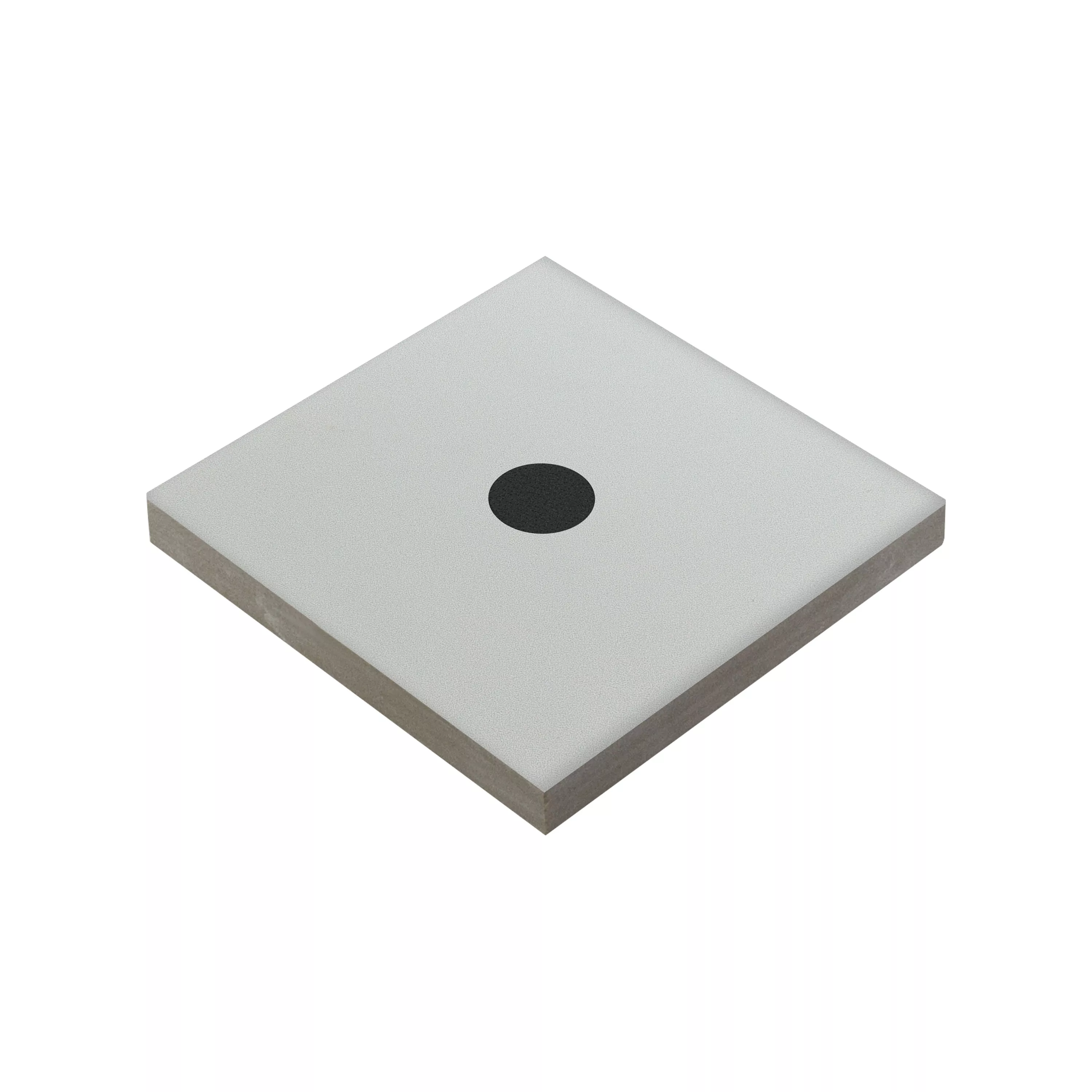 Porcelán Kőedény Csempék Genexia Fekete Fehér Decor 3 Rosone  4,6x4,6cm