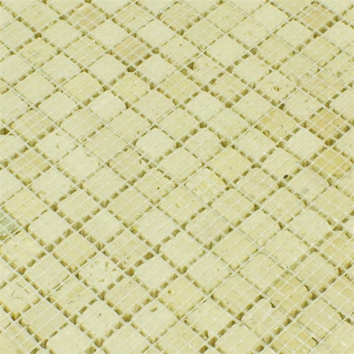 Üveggolyó Természetes Kő Mozaik Csempék Antika Mix Arany Krém