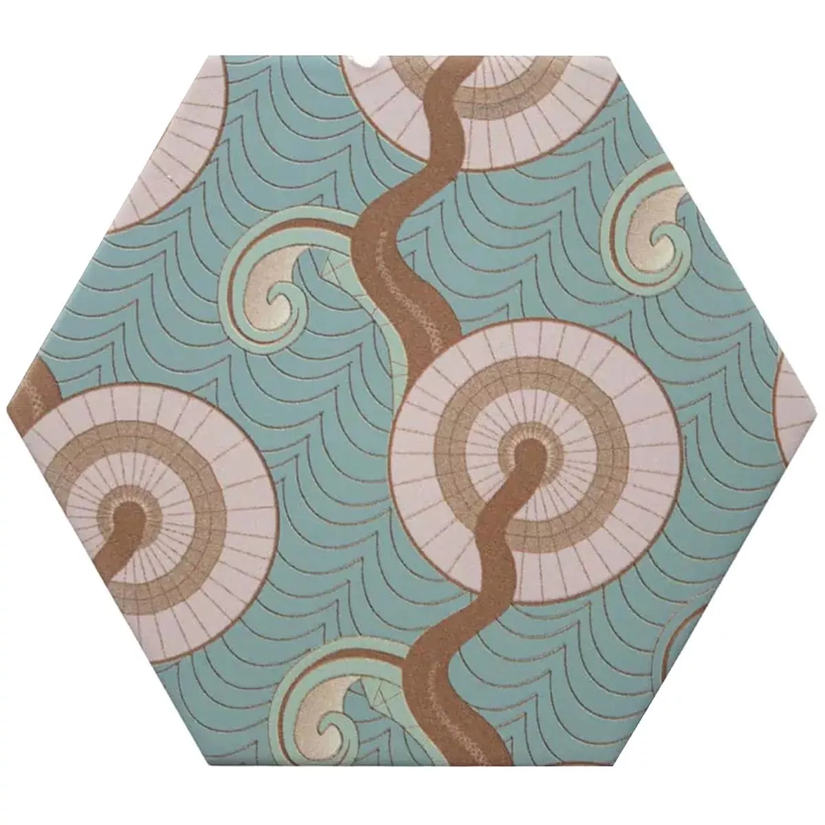 Porcelán Kőedény Csempék Modena Hatszög Decor 2