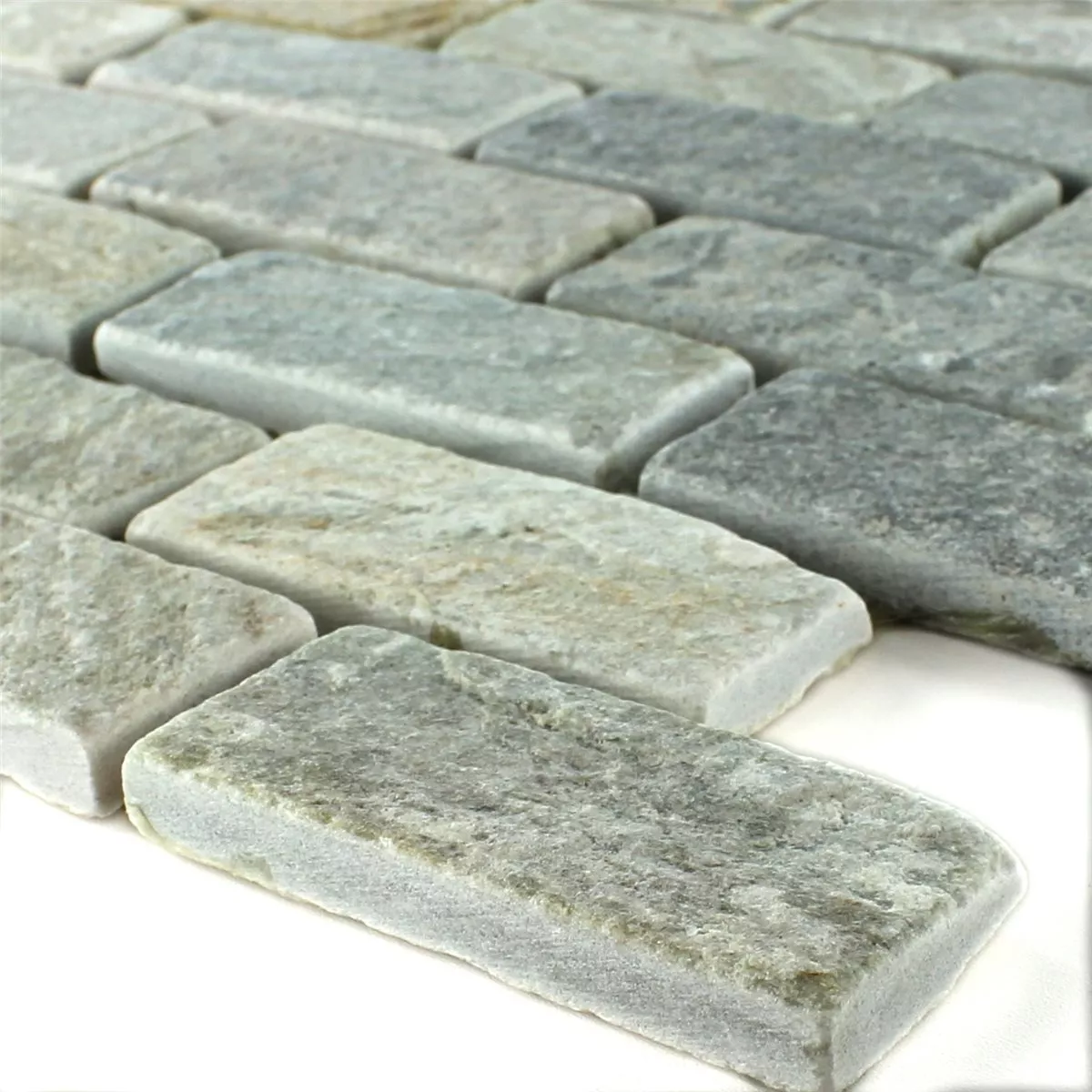 Mozaik Csempe Kvarcit Bézs Szürke 29x71mm Mozaik Csempe Kvarcit Bézs Szürke 29x71mm