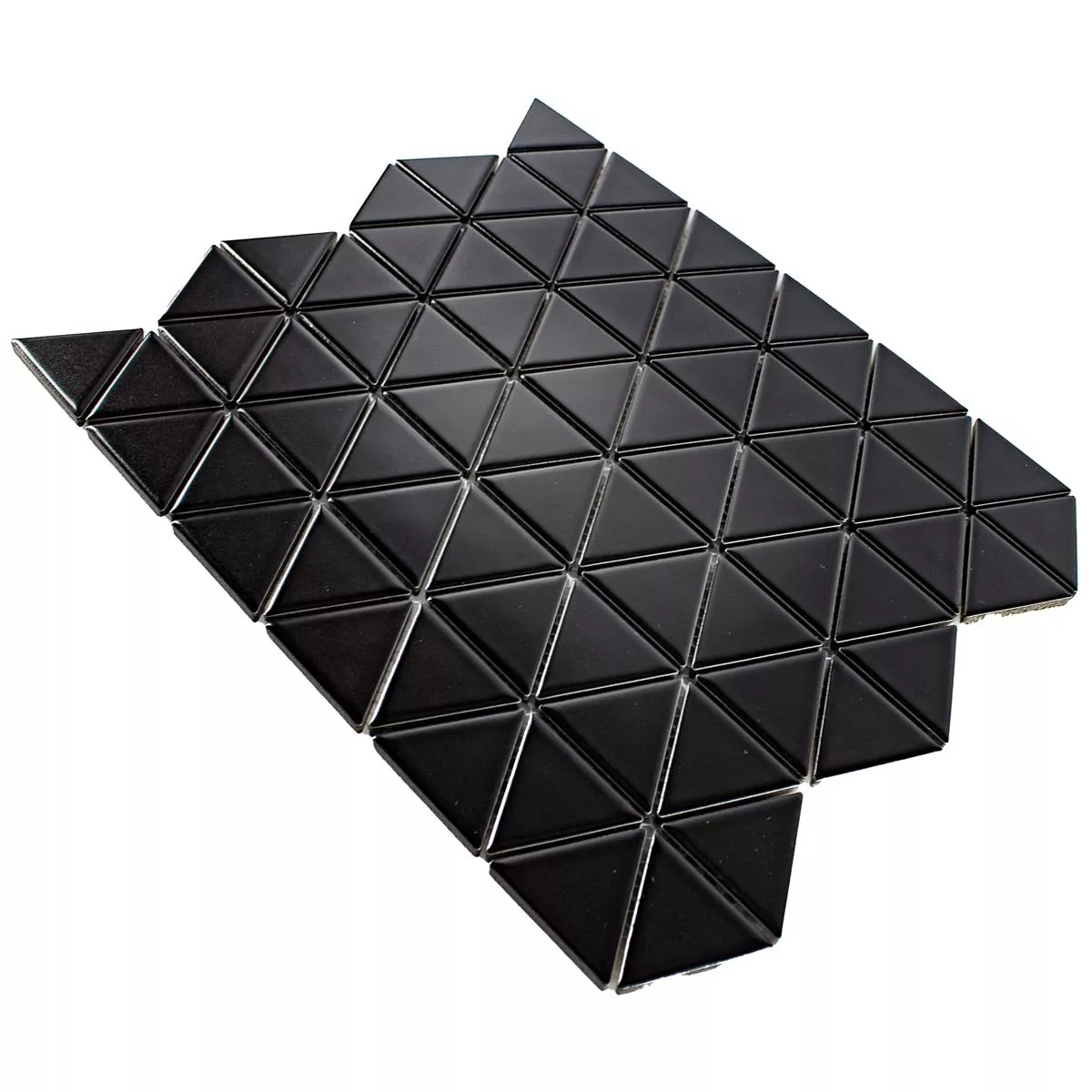 Fazekasság Mozaik Csempe Arvada Háromszög Fekete Deres