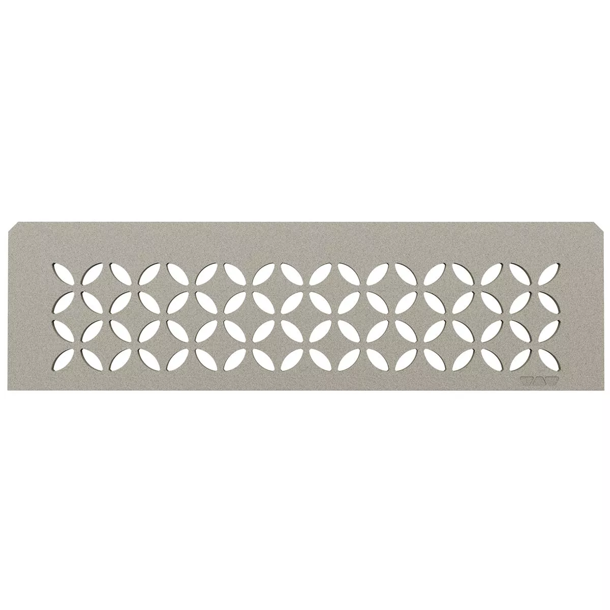 Schlüter téglalap alakú fali polc 30x8,7 cm virágmintás szürke