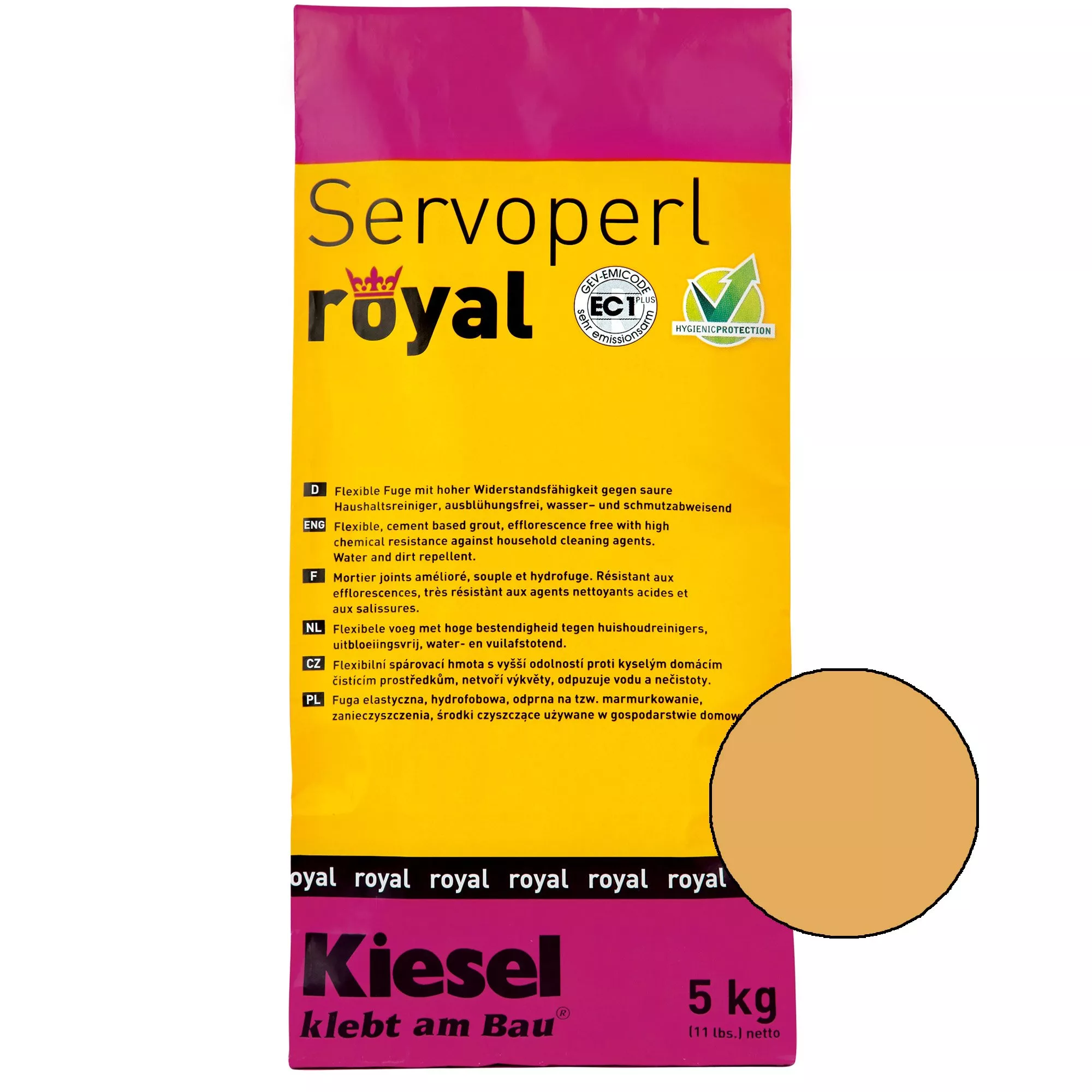 Kiesel Servoperl royal - kötőanyag-5kg Szahara