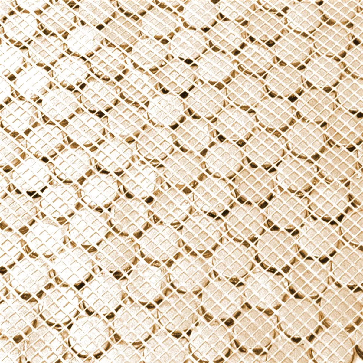 Fém Réz Mozaik Csempe Copperfield Gomb