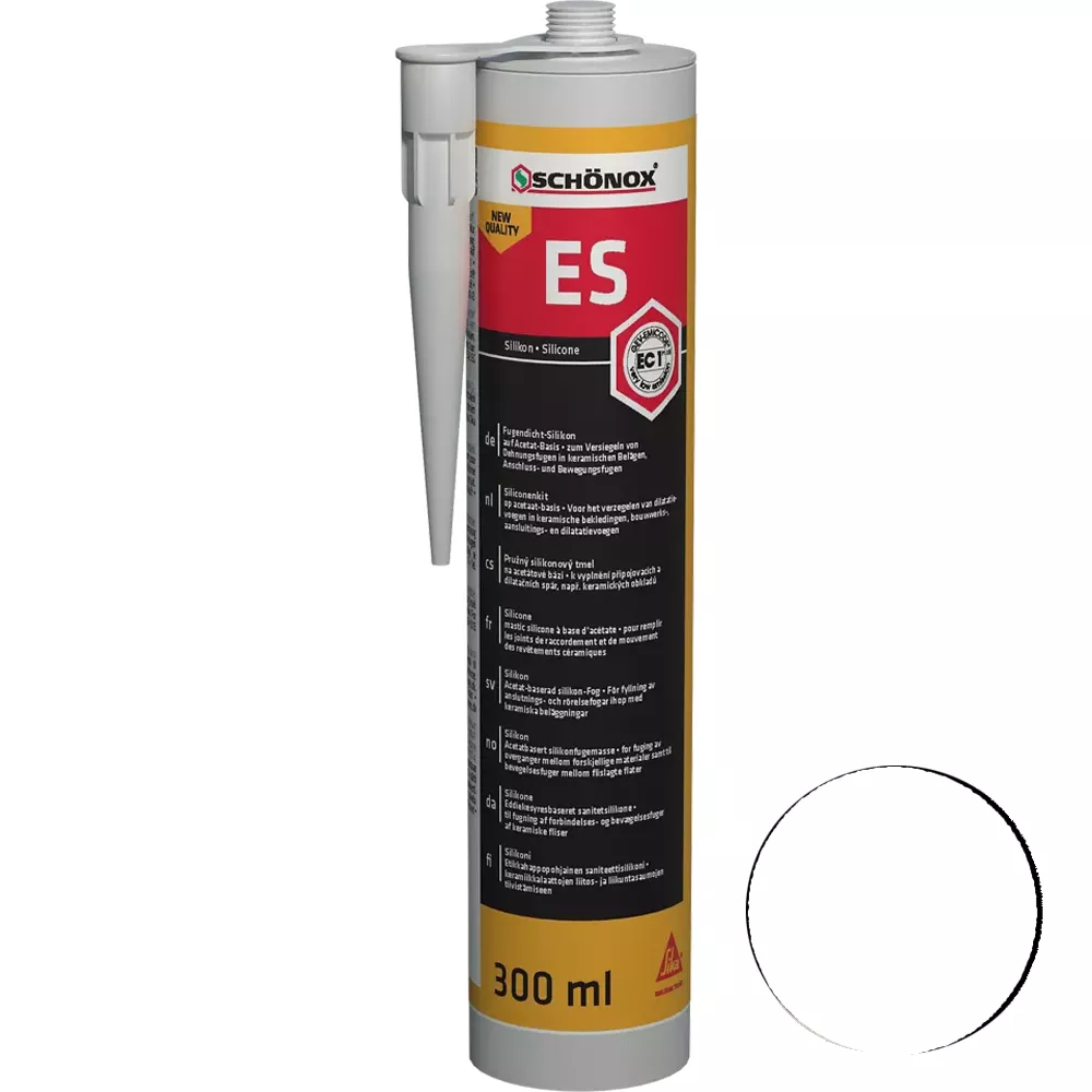 Schönox ES fehér fugatömítő szilikon (300 ml)
