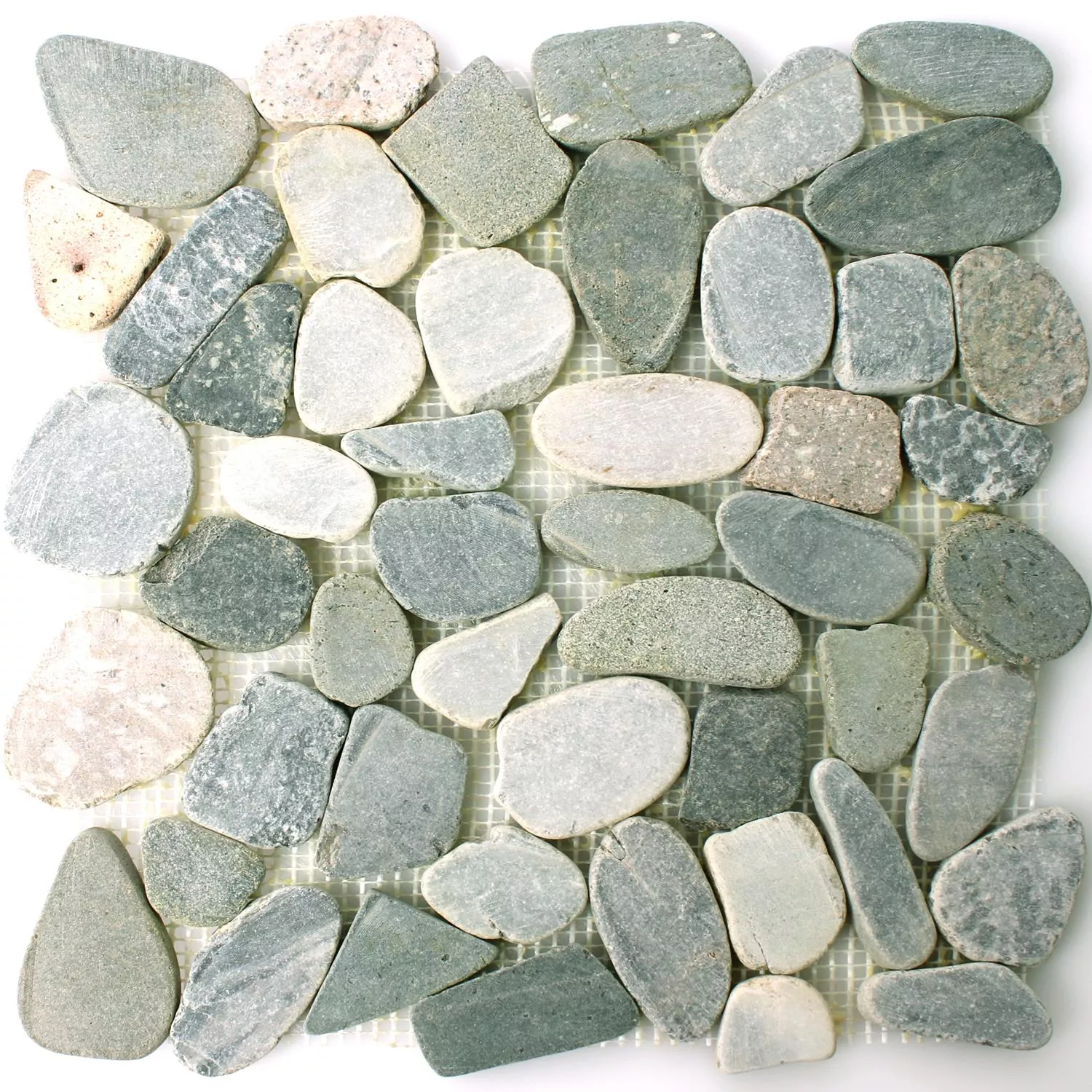 Folyami Kavicsok Természetes Kő Mozaik Vágott Kos