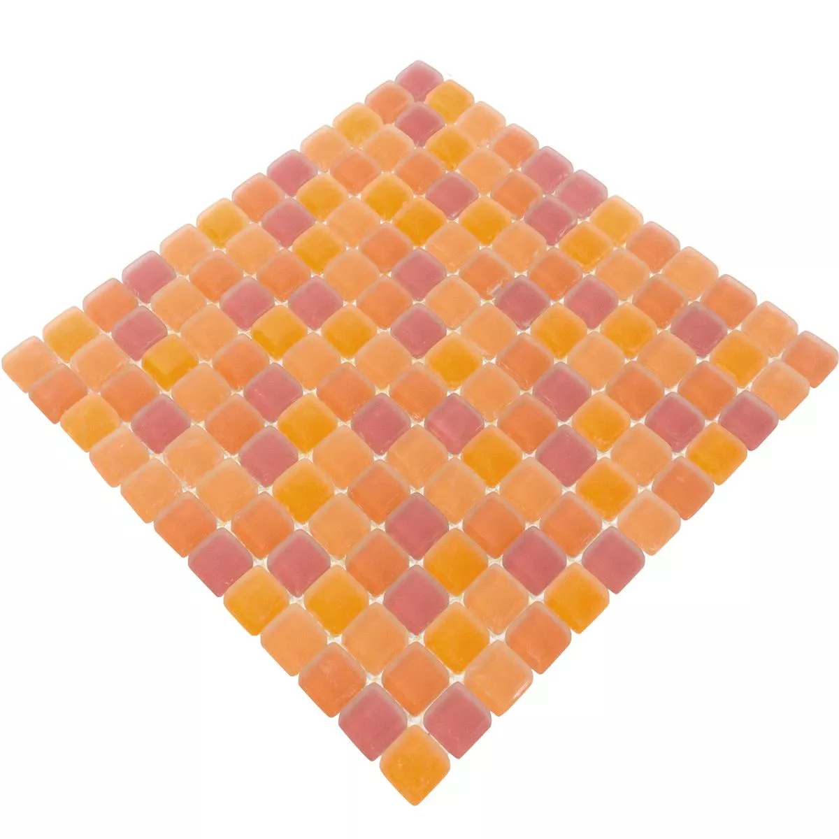 Üvegmozaik Csempék Ponterio Frosted Narancssárga Mix