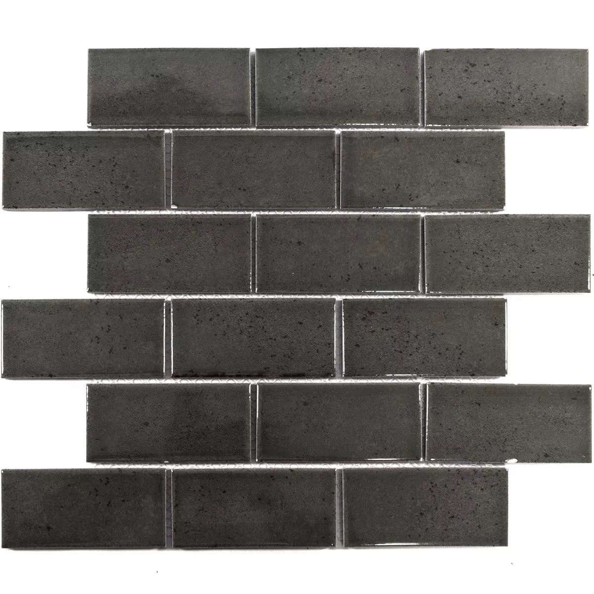 Fazekasság Mozaik Csempe Eldertown Brick Fekete