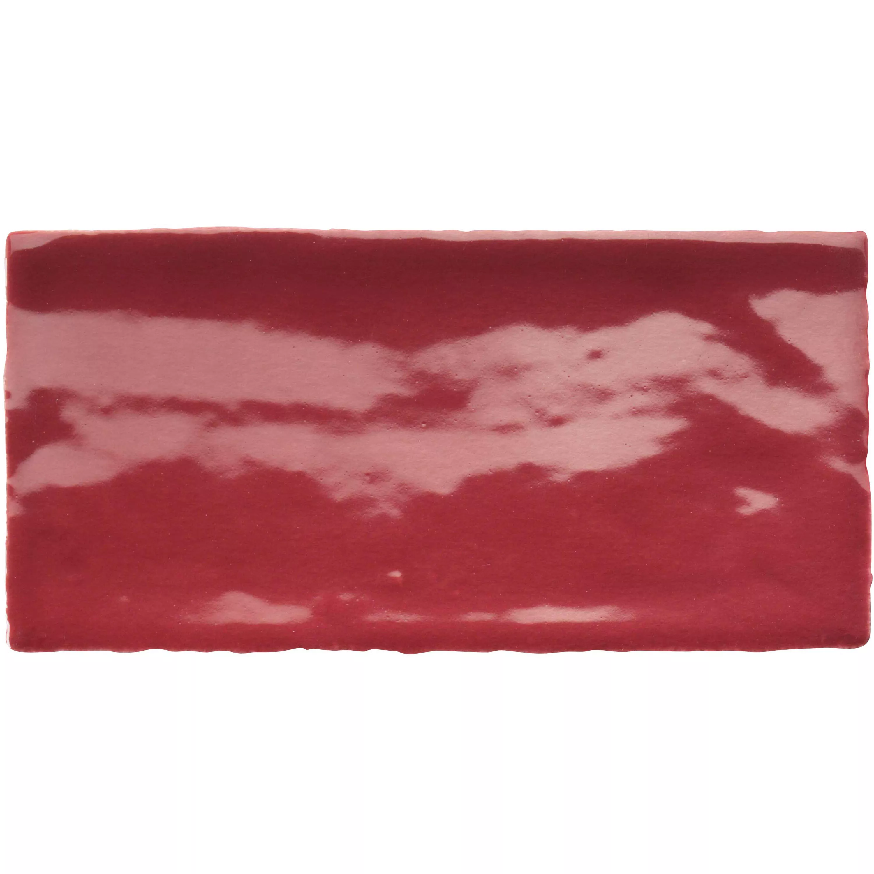 Fali Csempe Algier Kézzel Készített 7,5x15cm Bor vörös